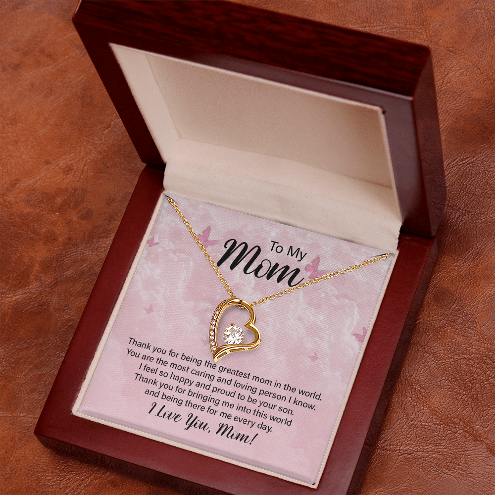 Forever Love Necklace for Mom – Meaningful Jewelry Gift for Mother's Day, Birthday, or Christmas