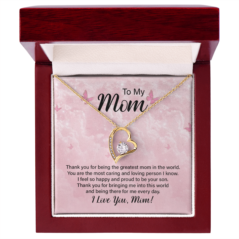 Forever Love Necklace for Mom – Meaningful Jewelry Gift for Mother's Day, Birthday, or Christmas