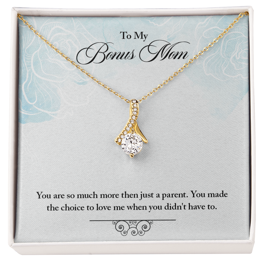 Alluring Beauty Necklace for Bonus Mom – Meaningful Jewelry Gift from Stepdaughter or Stepson