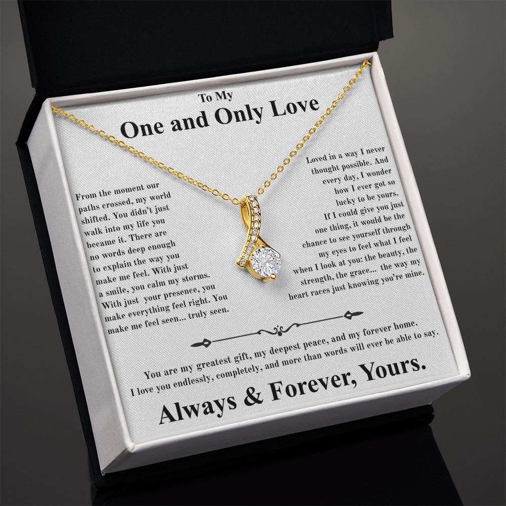 One and Only Love Beautiful Alluring Necklace for wife