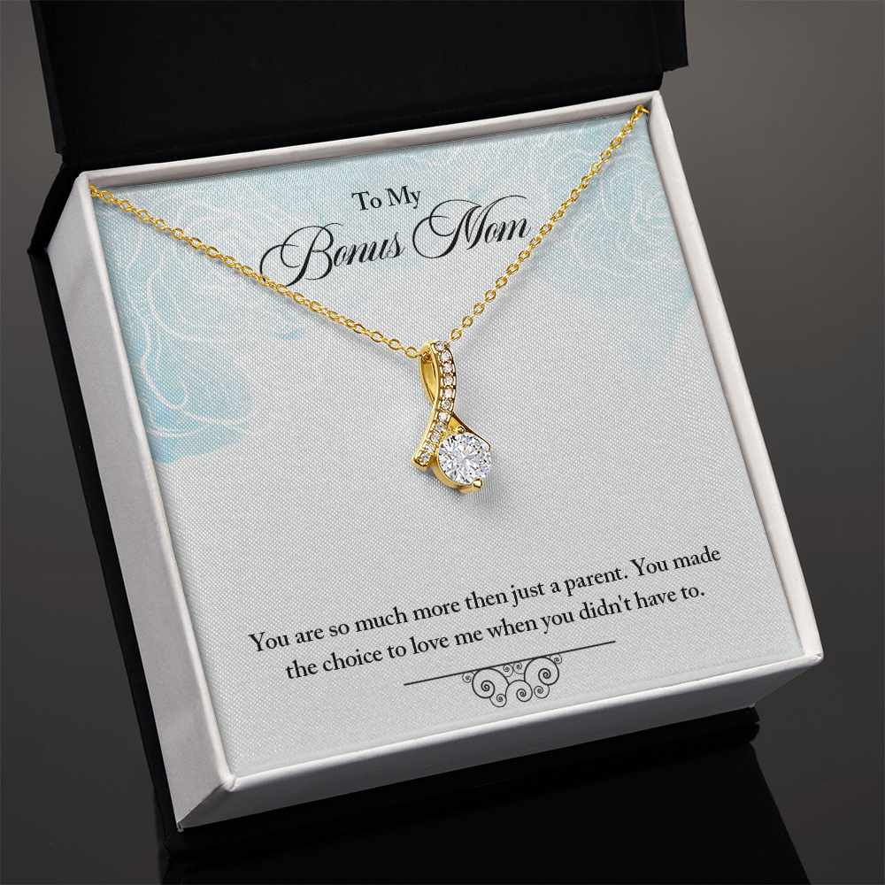 Alluring Beauty Necklace for Bonus Mom – Meaningful Jewelry Gift from Stepdaughter or Stepson