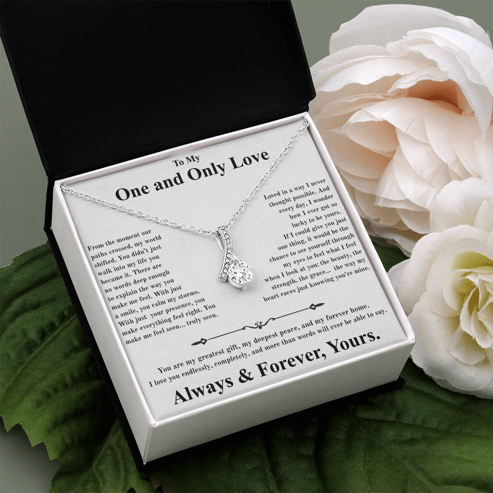 One and Only Love Beautiful Alluring Necklace for wife