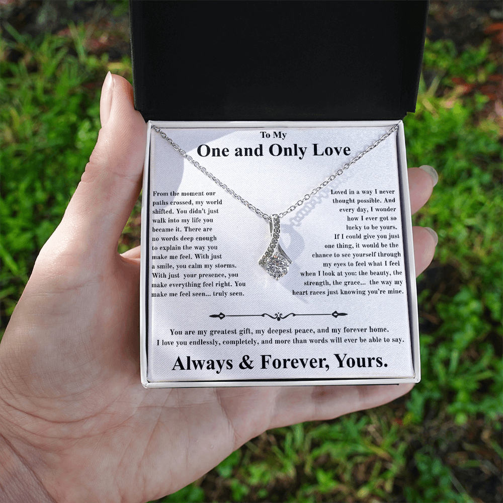 One and Only Love Beautiful Alluring Necklace for wife