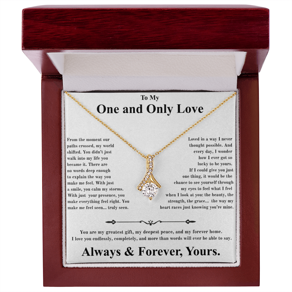 One and Only Love Beautiful Alluring Necklace for wife