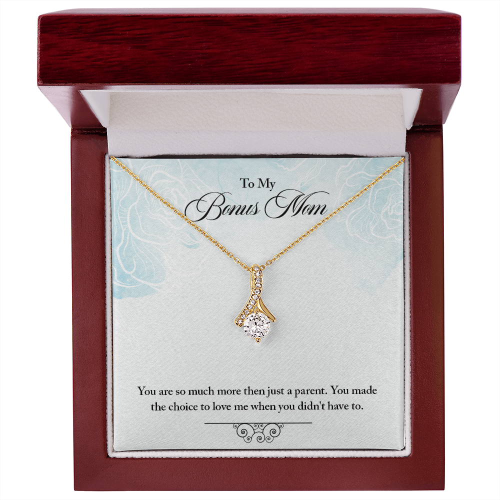 Alluring Beauty Necklace for Bonus Mom – Meaningful Jewelry Gift from Stepdaughter or Stepson