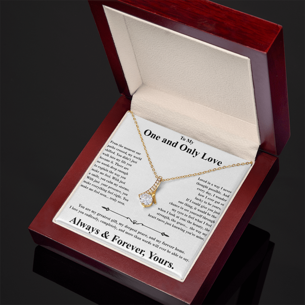 One and Only Love Beautiful Alluring Necklace for wife
