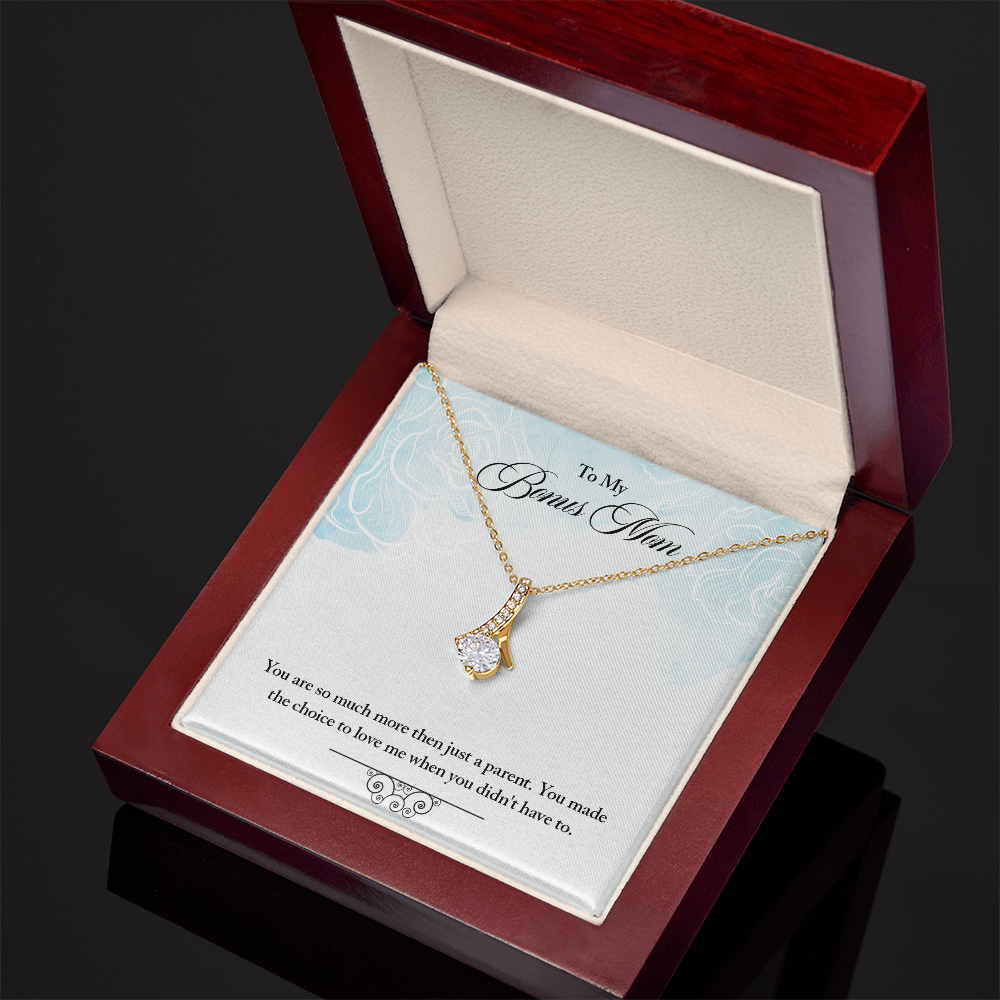 Alluring Beauty Necklace for Bonus Mom – Meaningful Jewelry Gift from Stepdaughter or Stepson