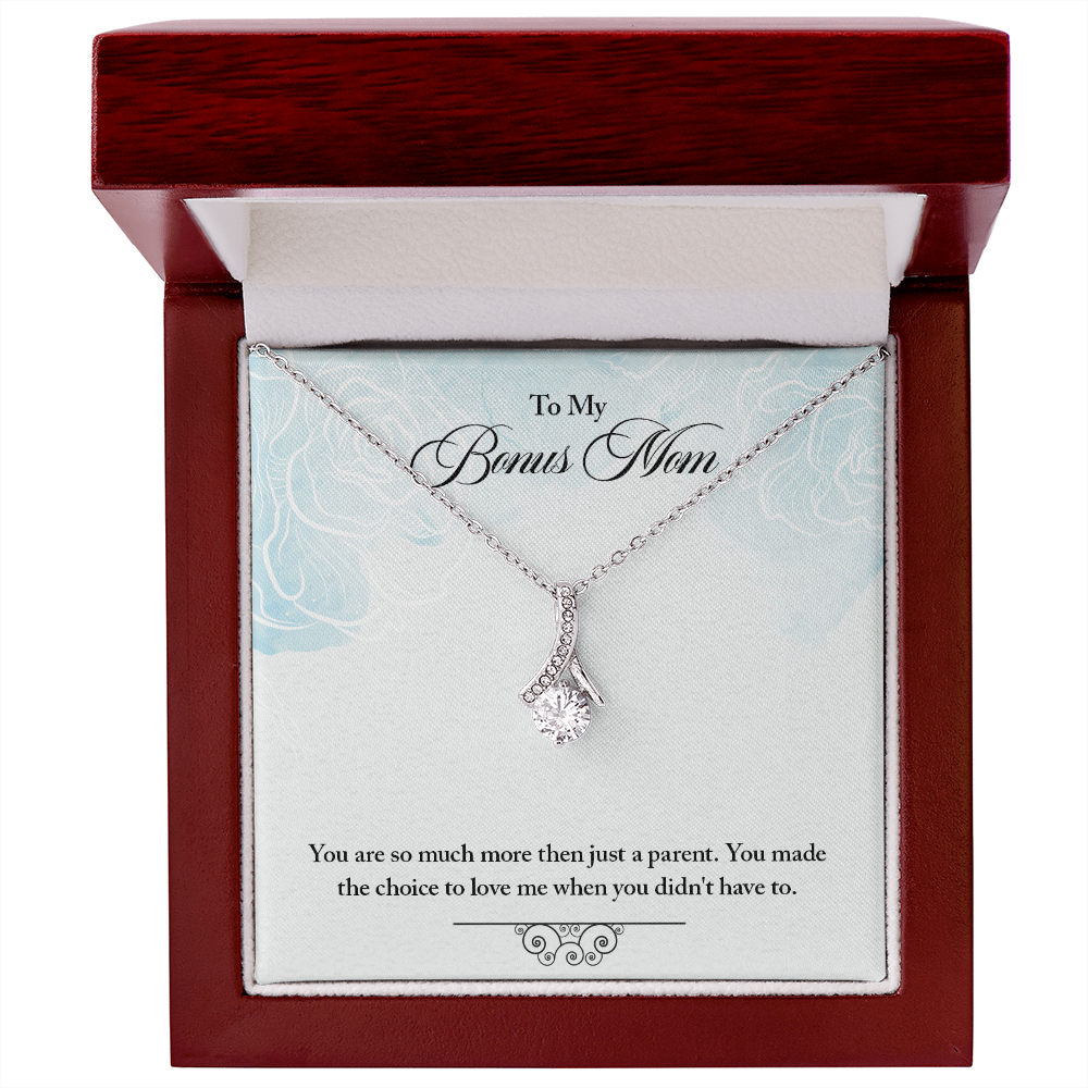 Alluring Beauty Necklace for Bonus Mom – Meaningful Jewelry Gift from Stepdaughter or Stepson