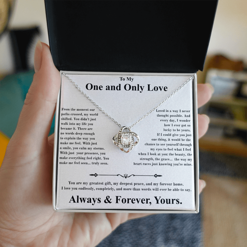 Love Knot Necklace - To My One and Only Love