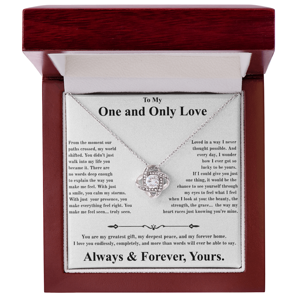 Love Knot Necklace - To My One and Only Love
