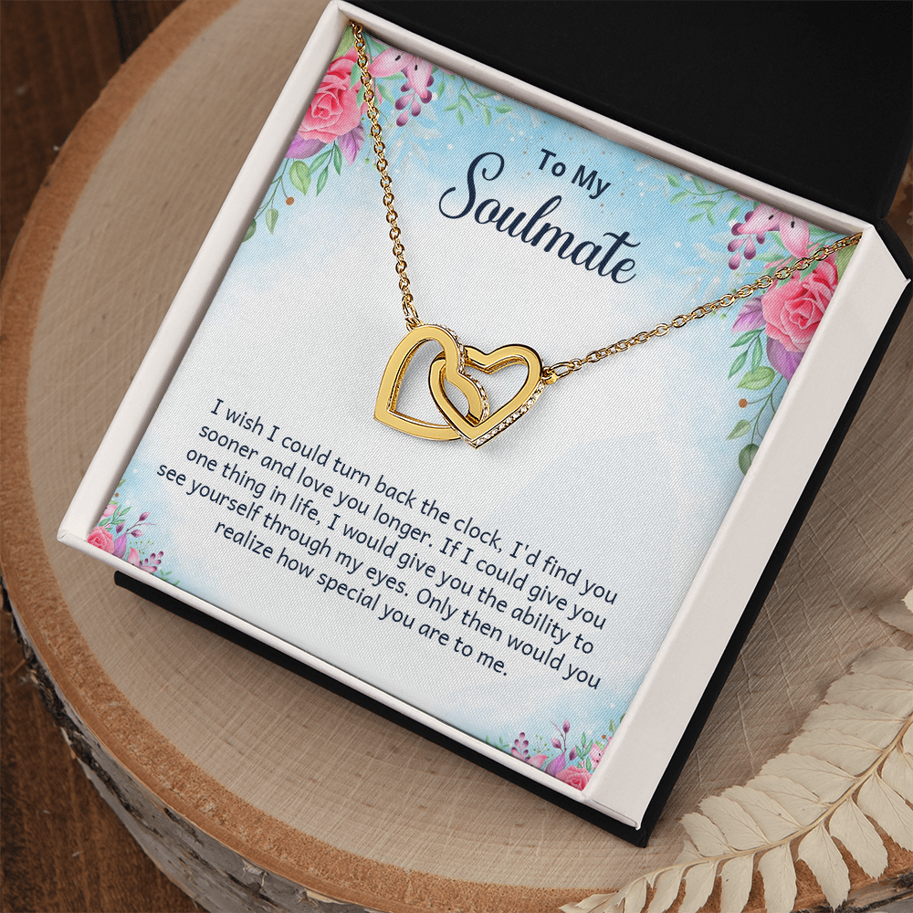 Interlocking Hearts Necklace Gift for My Soulmate