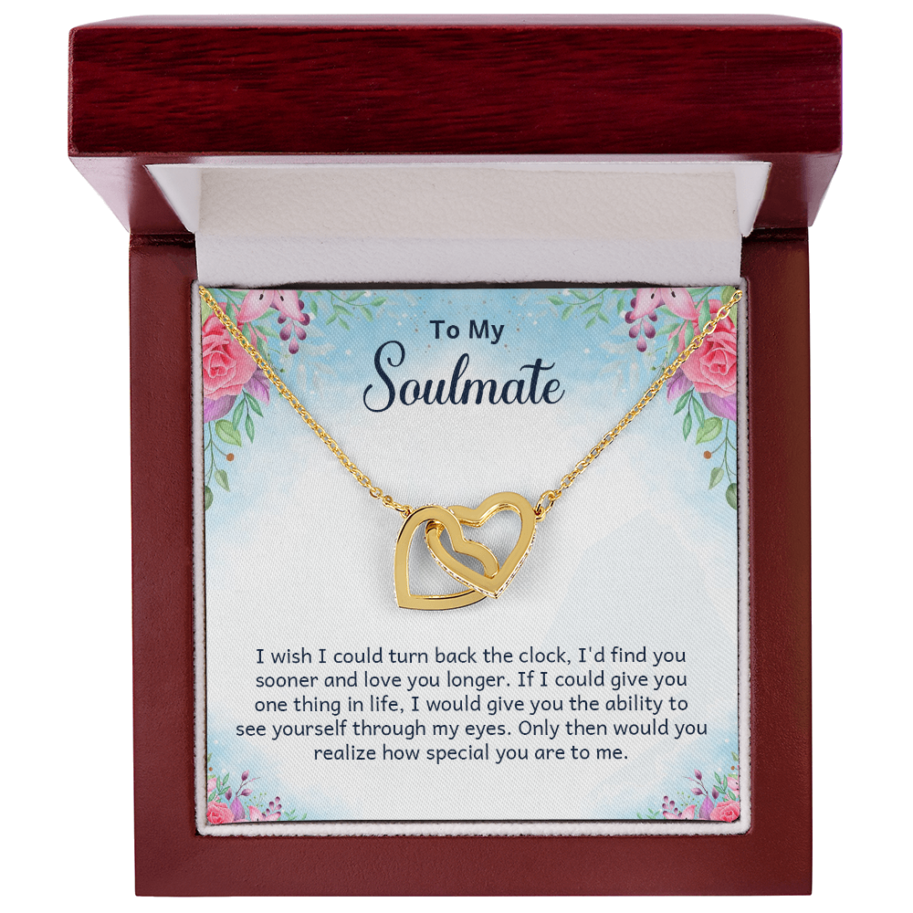 Interlocking Hearts Necklace Gift for My Soulmate