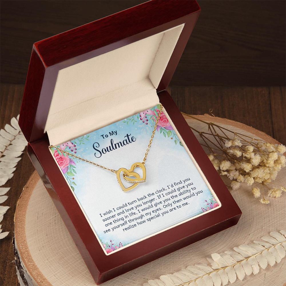 Interlocking Hearts Necklace Gift for My Soulmate