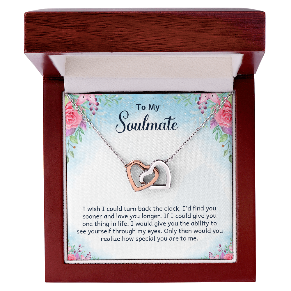 Interlocking Hearts Necklace Gift for My Soulmate
