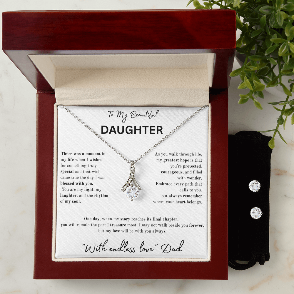 To My Beautiful Daughter Necklace