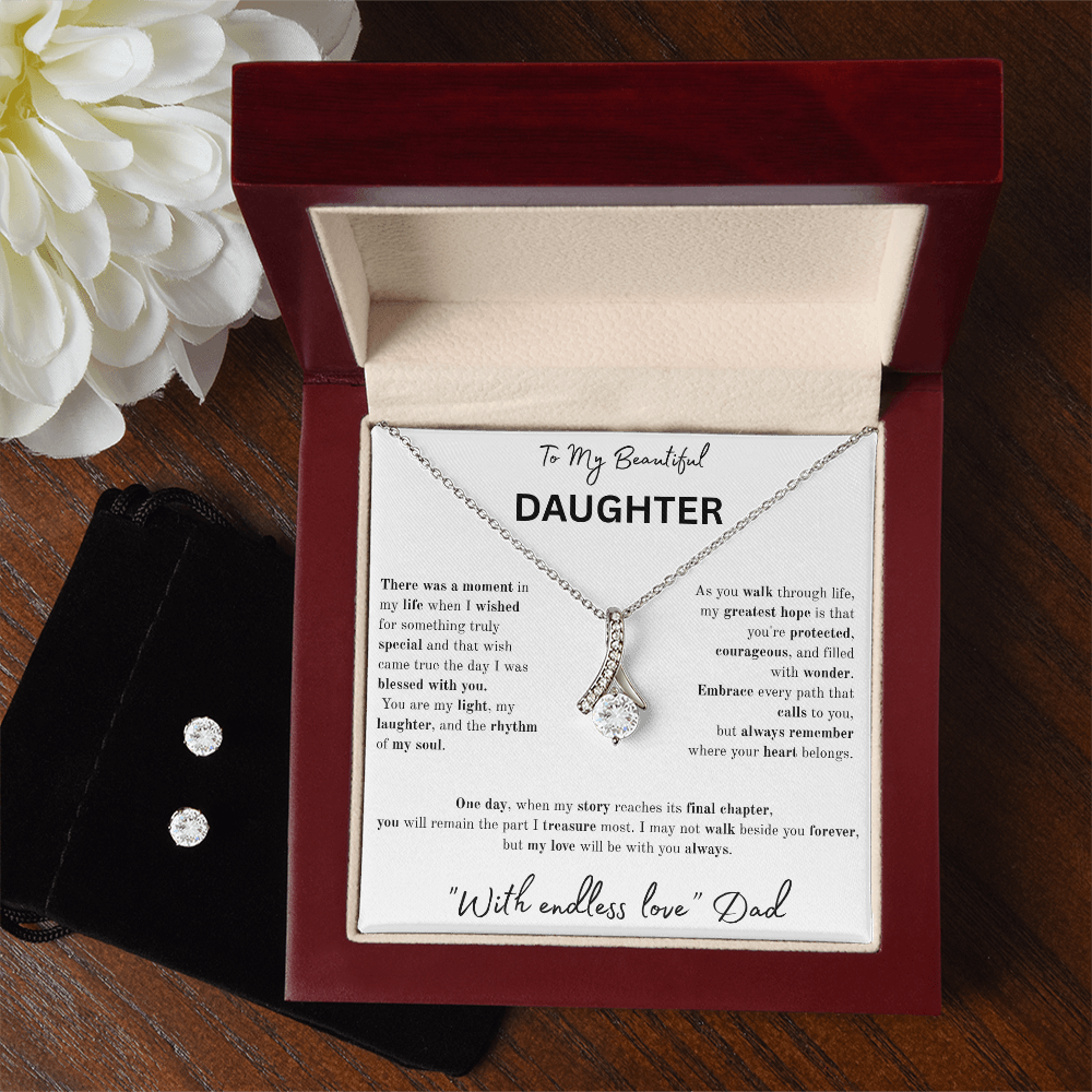 To My Beautiful Daughter Necklace