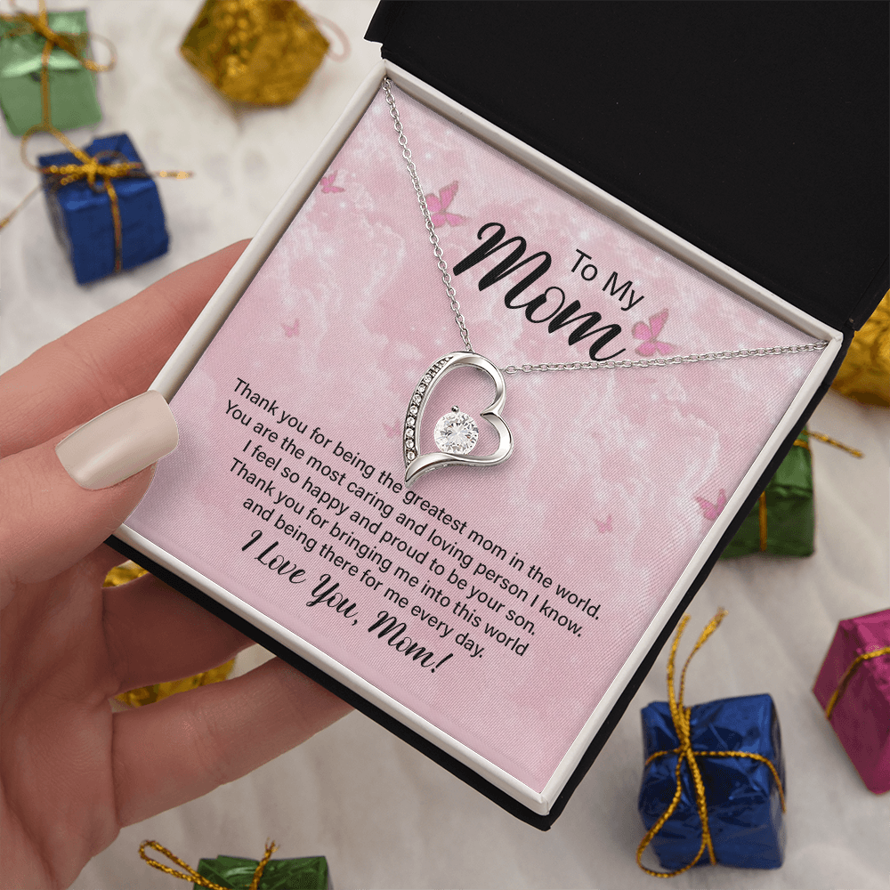Forever Love Necklace for Mom – Meaningful Jewelry Gift for Mother's Day, Birthday, or Christmas