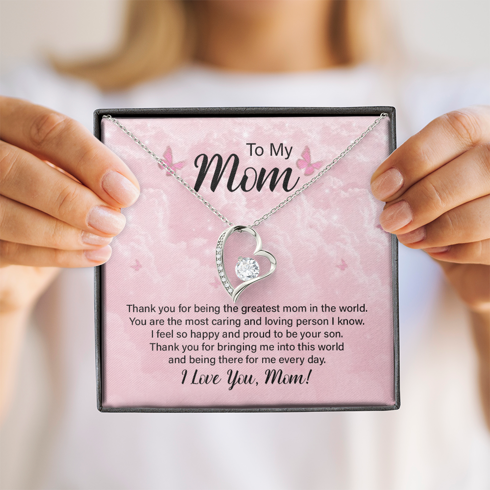 Forever Love Necklace for Mom – Meaningful Jewelry Gift for Mother's Day, Birthday, or Christmas