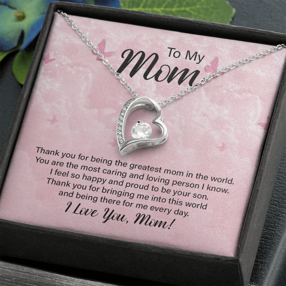 Forever Love Necklace for Mom – Meaningful Jewelry Gift for Mother's Day, Birthday, or Christmas
