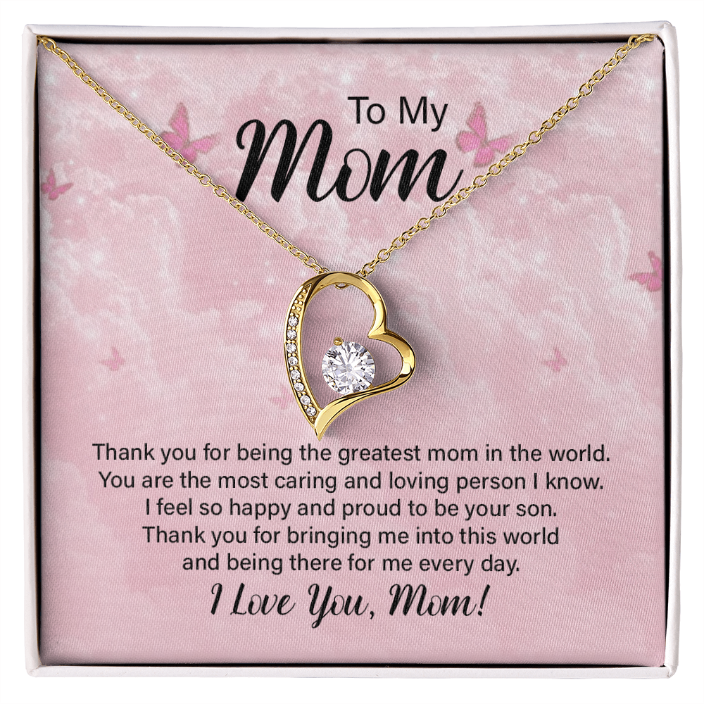 Forever Love Necklace for Mom – Meaningful Jewelry Gift for Mother's Day, Birthday, or Christmas