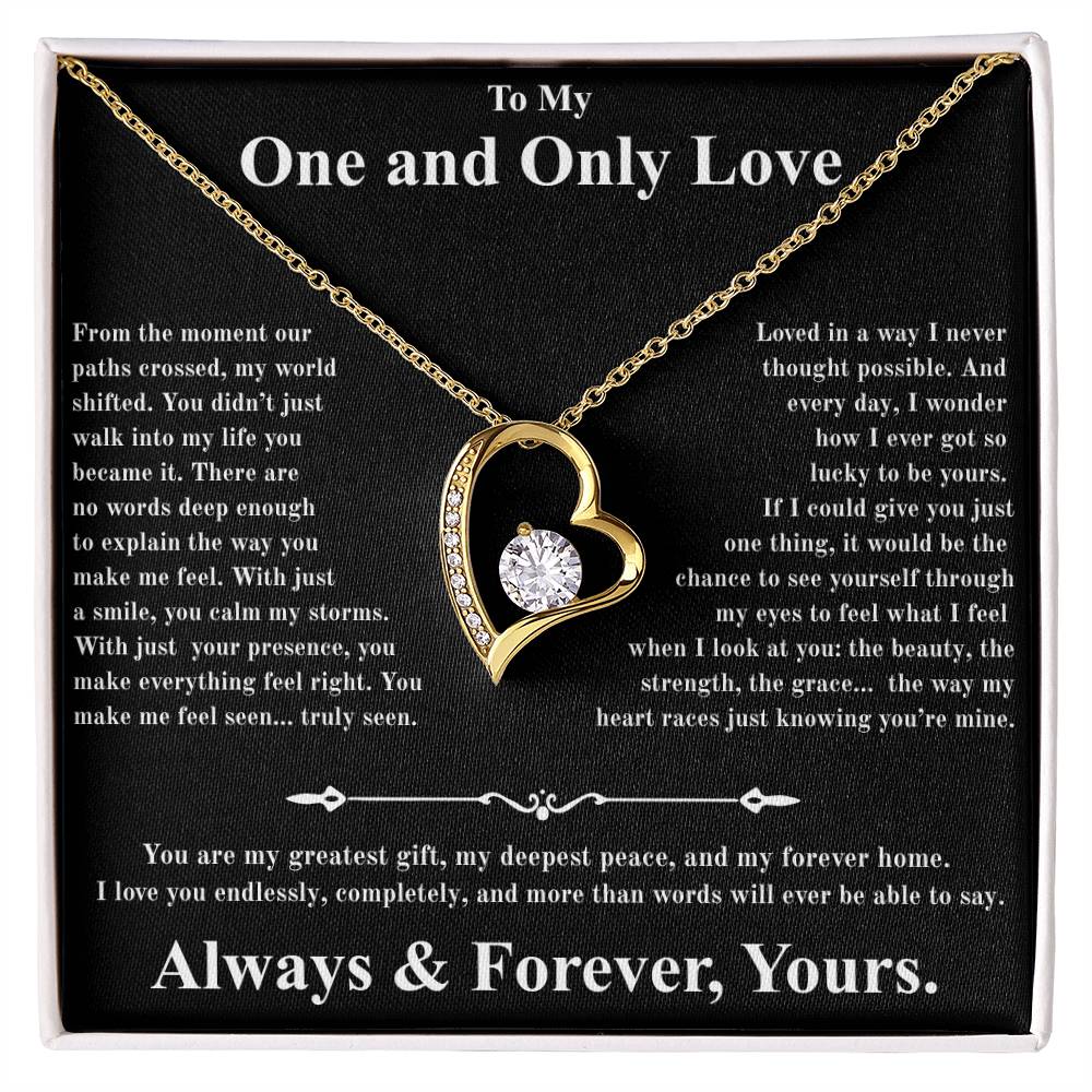 Forever Love Necklace For My One And Only Love