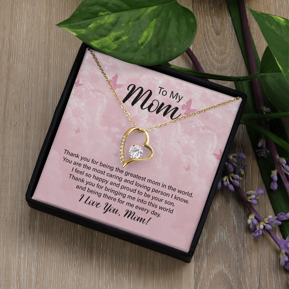 Forever Love Necklace for Mom – Meaningful Jewelry Gift for Mother's Day, Birthday, or Christmas