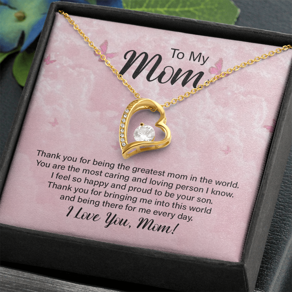 Forever Love Necklace for Mom – Meaningful Jewelry Gift for Mother's Day, Birthday, or Christmas