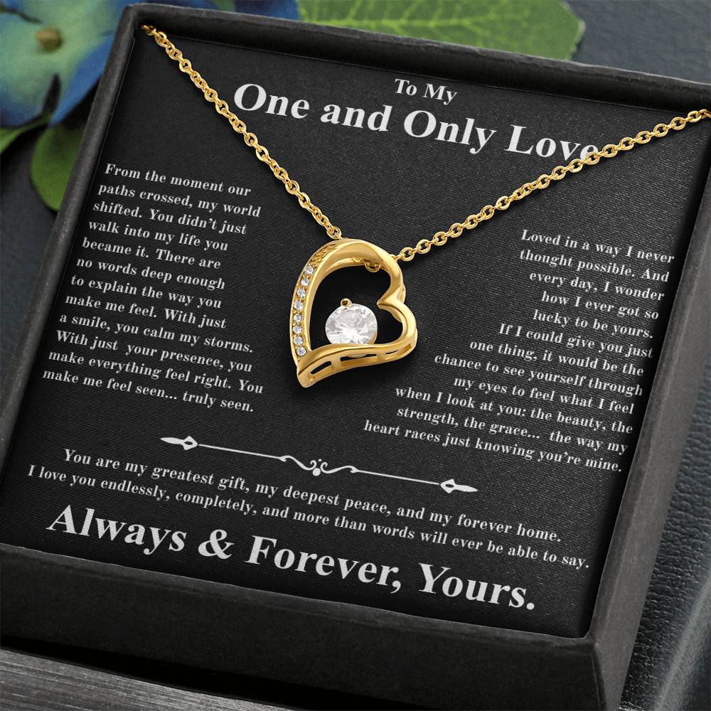 Forever Love Necklace For My One And Only Love