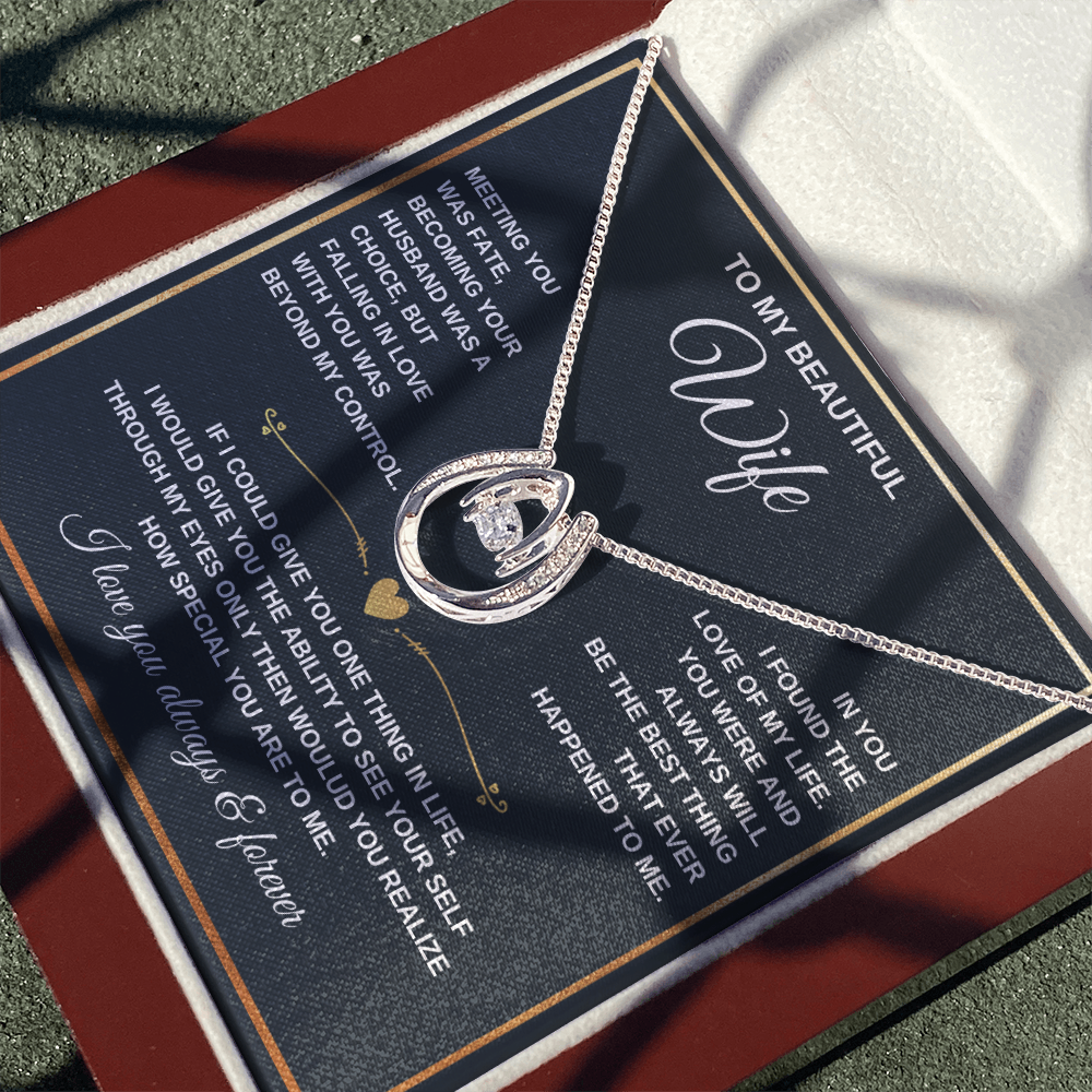 Lucky In Love Necklace – Romantic Gift for Wife | Anniversary, Birthday, Valentine's Jewelry