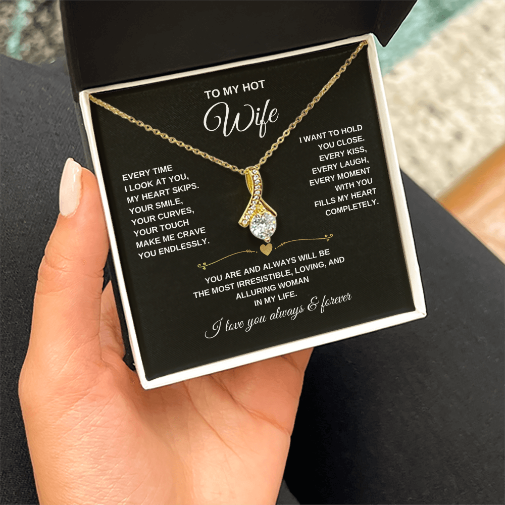 Alluring Beauty Necklace for Wife – Elegant Jewelry Gift She'll Treasure Forever