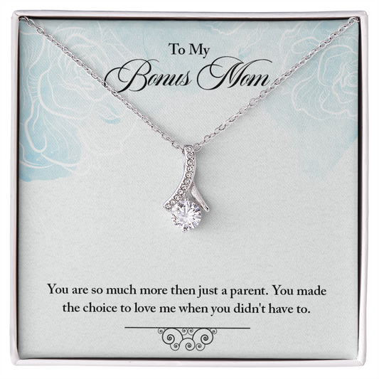 Alluring Beauty Necklace for Bonus Mom – Meaningful Jewelry Gift from Stepdaughter or Stepson