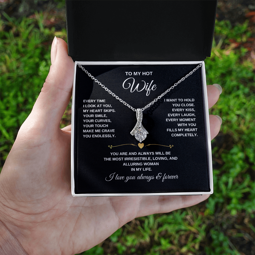 Alluring Beauty Necklace for Wife – Elegant Jewelry Gift She'll Treasure Forever