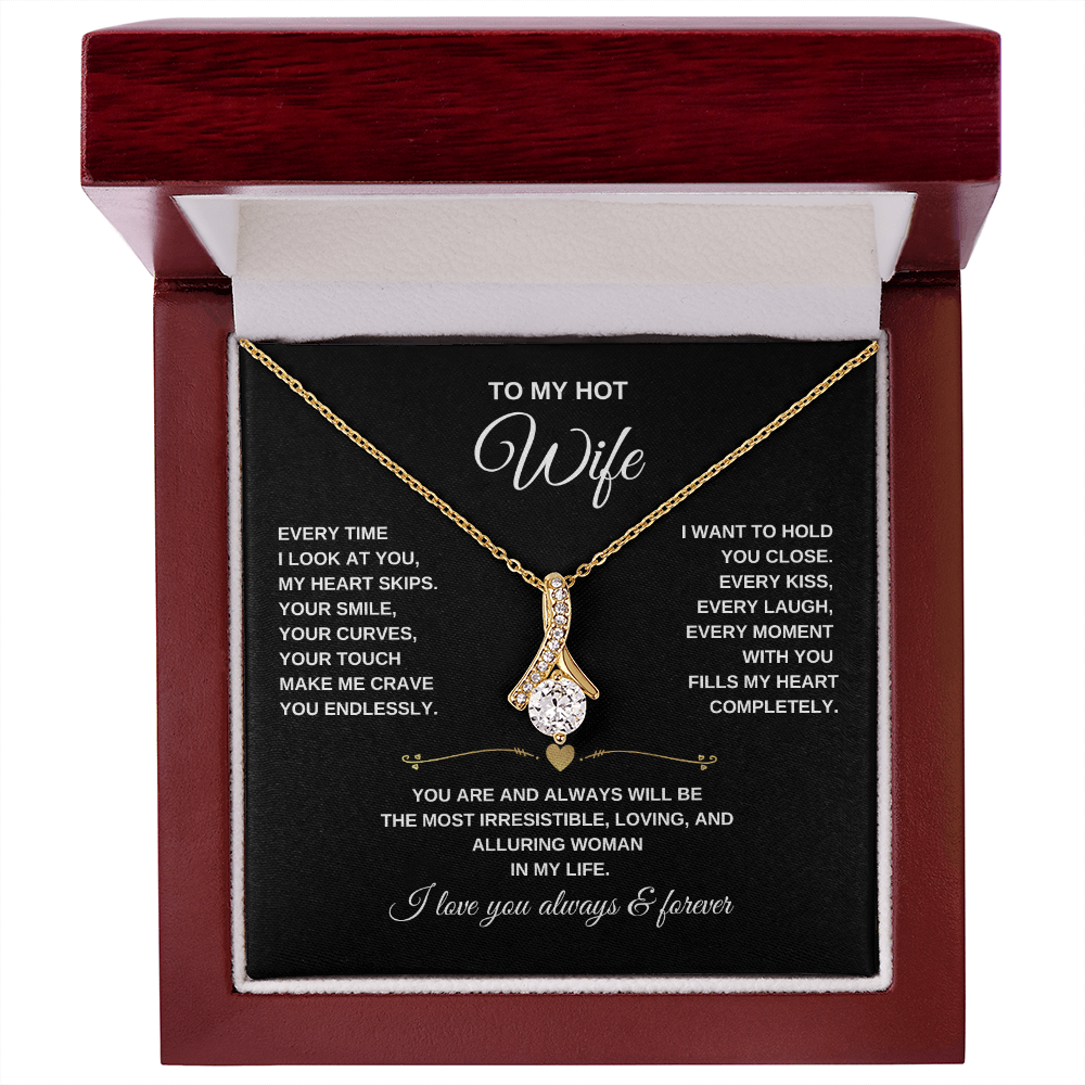 Alluring Beauty Necklace for Wife – Elegant Jewelry Gift She'll Treasure Forever