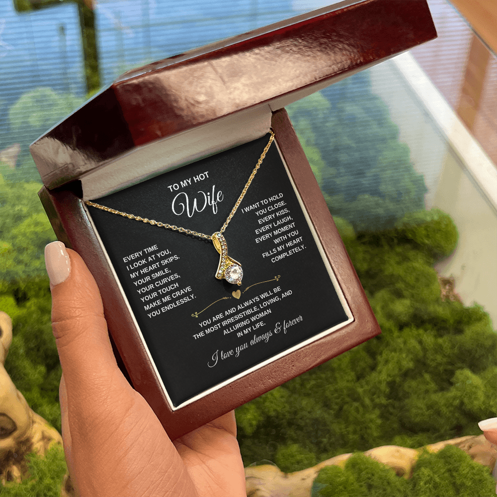 Alluring Beauty Necklace for Wife – Elegant Jewelry Gift She'll Treasure Forever