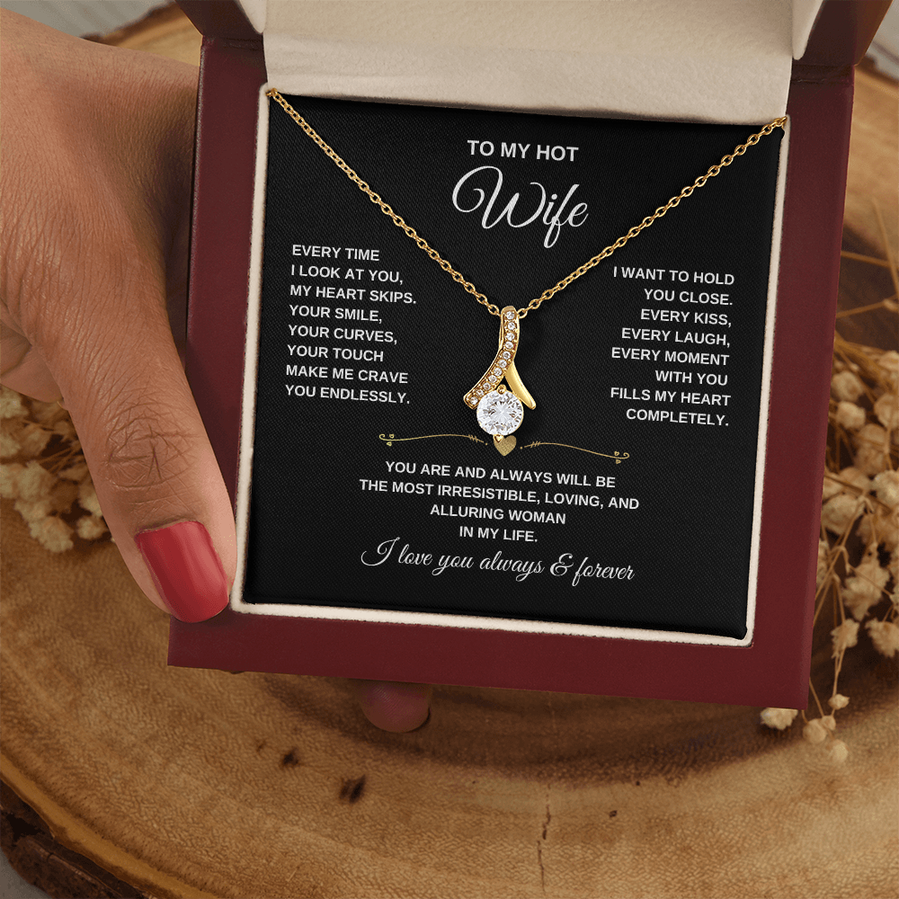 Alluring Beauty Necklace for Wife – Elegant Jewelry Gift She'll Treasure Forever