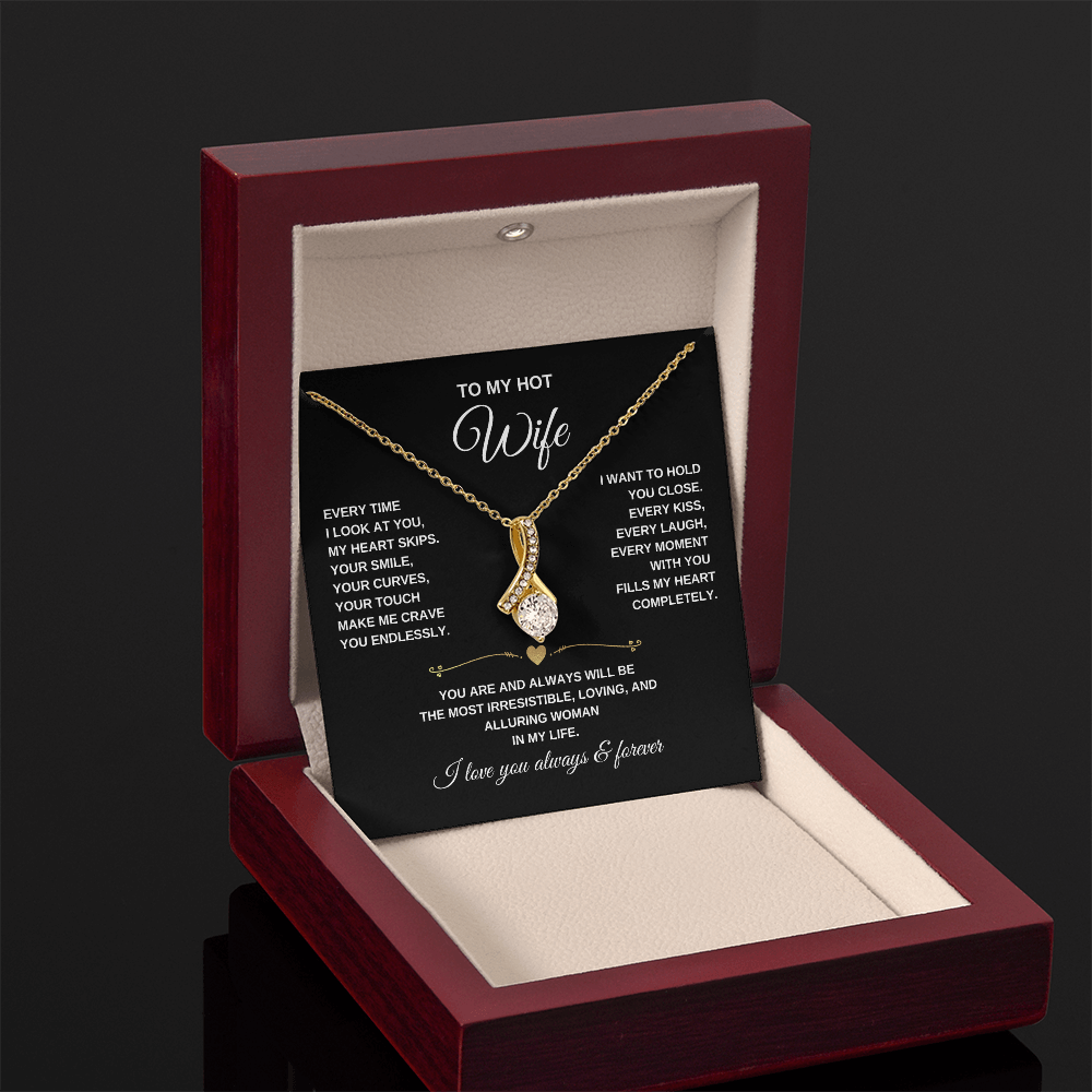 Alluring Beauty Necklace for Wife – Elegant Jewelry Gift She'll Treasure Forever
