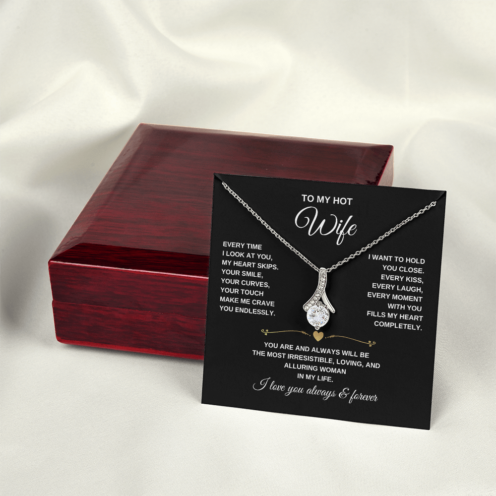 Alluring Beauty Necklace for Wife – Elegant Jewelry Gift She'll Treasure Forever
