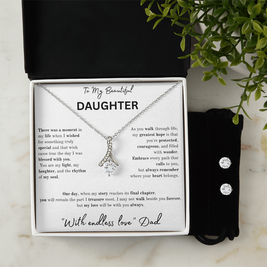 To My Beautiful Daughter Necklace