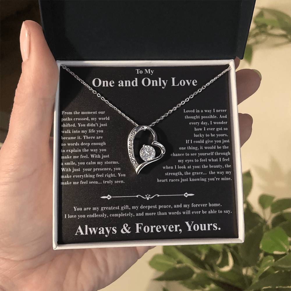 Forever Love Necklace For My One And Only Love