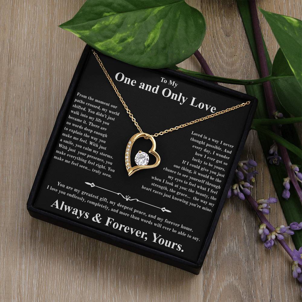 Forever Love Necklace For My One And Only Love